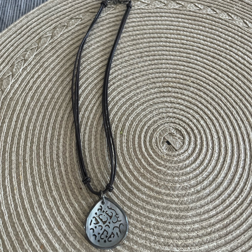 Silpada Intricate Silver Pendant Necklace